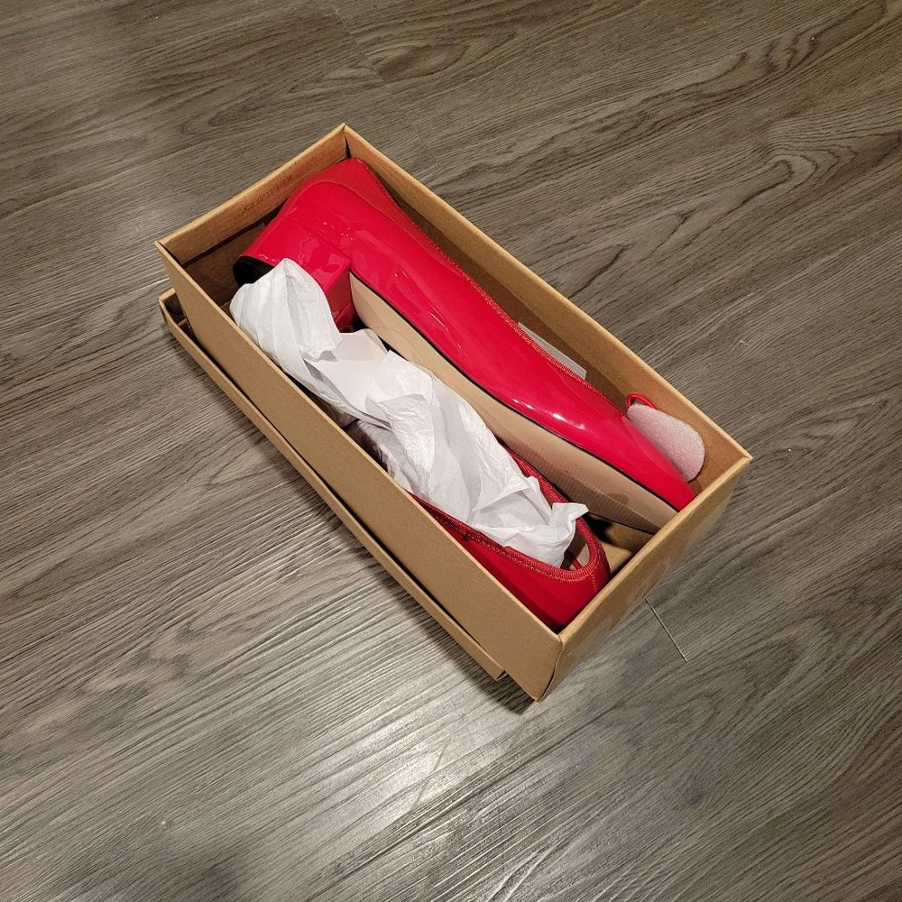 Steve Madden CHERISH Red Patent Flats